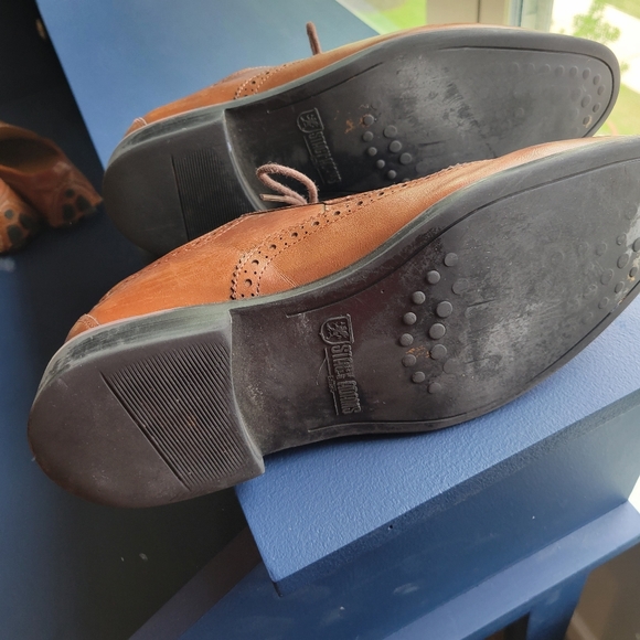 Men's Stacy Adam's leather oxford shoes - Picture 4 of 6